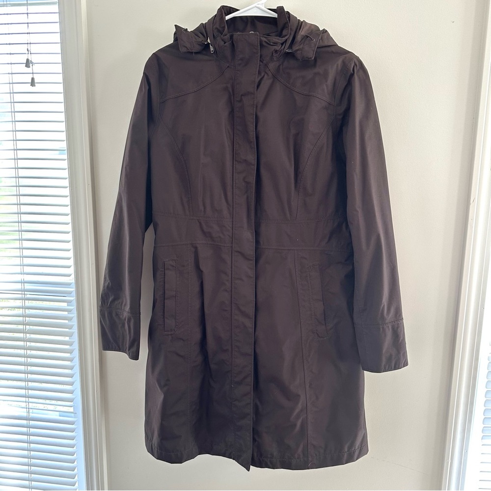 Eddie Bauer Women's Dark Brown Hooded Anorak
